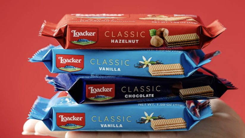 Loacker Classic — wafer alla nocciola, vaniglia e cioccolato
